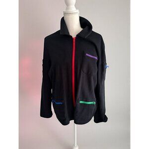 NORM THOMPSON Multicolor Zipper Sweatshirt Size Large